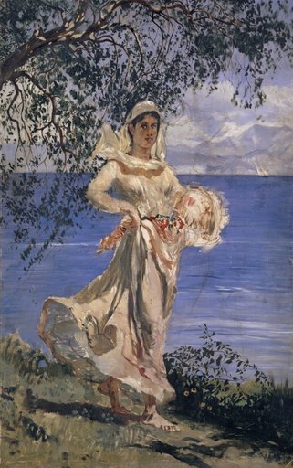 Girl in Full Figure at the Lake Shore (Diamantina)