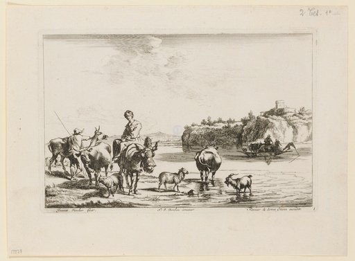 Shepherd Scene by the River