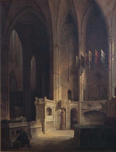 Choir of Westminster Abbey in London