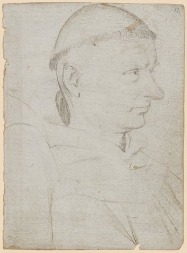 Portrait of a Monk, Profile to the Right