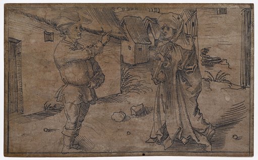 Chremes and Sostrata in an Alley Before the House (Heaut. V.3)