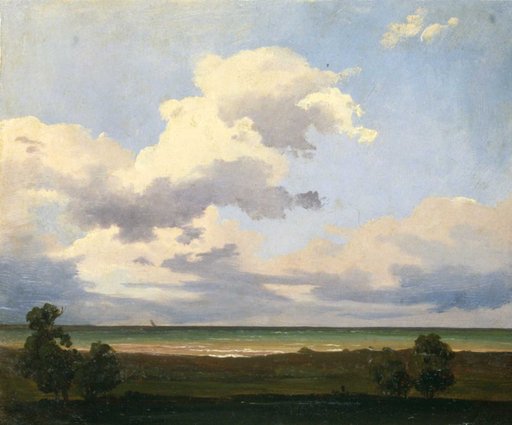 Landscape with Cloudy Sky