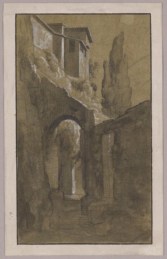 Nighttime Alley in the Vicinity of Rome