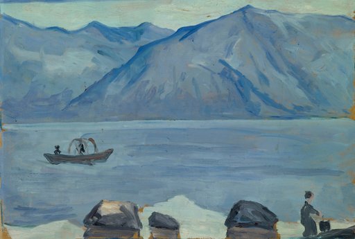 On the Shore of Lake Lugano