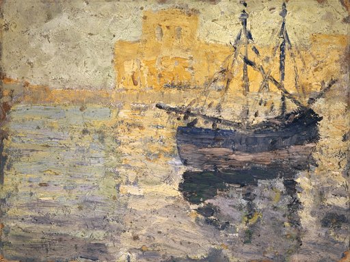 Harbor with Sailing Ships