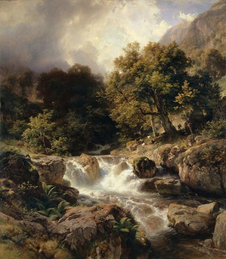 Landscape with Motifs from the Murgtal at Lake Walen