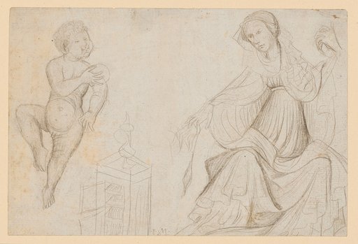 Child Jesus and Seated Mary with a Spindle