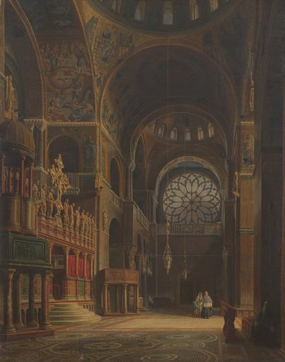 Interior of St. Mark's Church in Venice