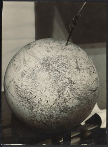 Globe attached to a string