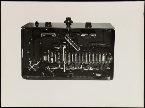 Telephone switching unit of the "Poste Reico" from below