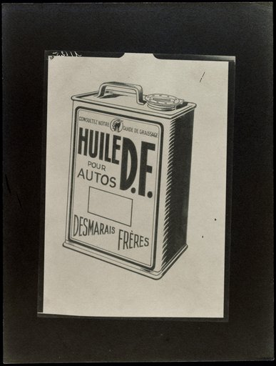 Print Design "Huile D.F. pour autos, Desmarais Frères"