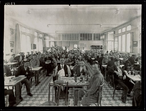 Full Canteen at Lunchtime, Refinery in Normandy
