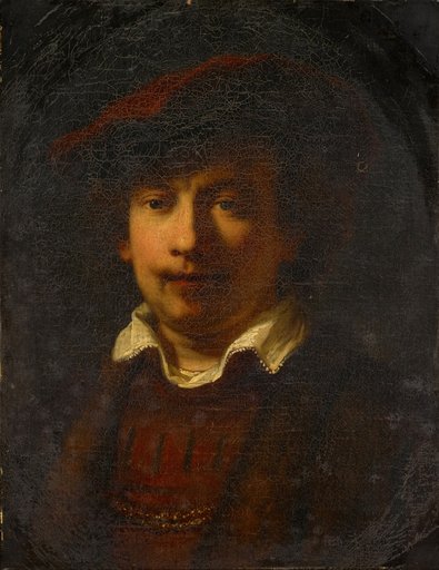 Self-portrait with a red beret