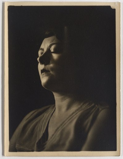 Woman with Closed Eyes, Photograph for "Omnium téléphonique"