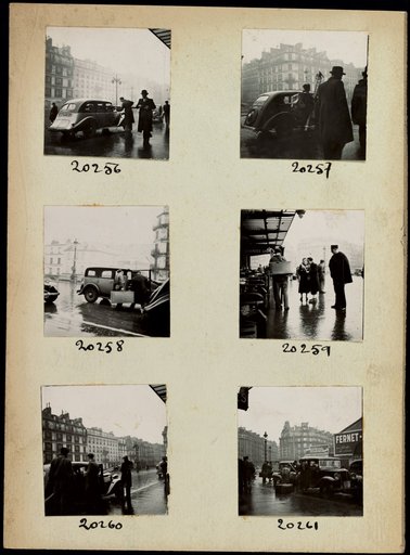 Travelers Loading Luggage and Skis into Taxis