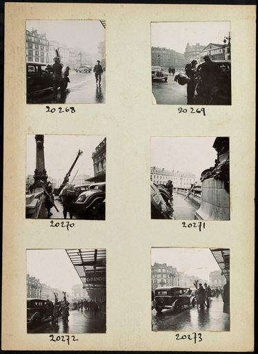 Travelers with Skis at Taxis