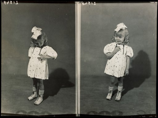 Little Girl in a Zipper Dress