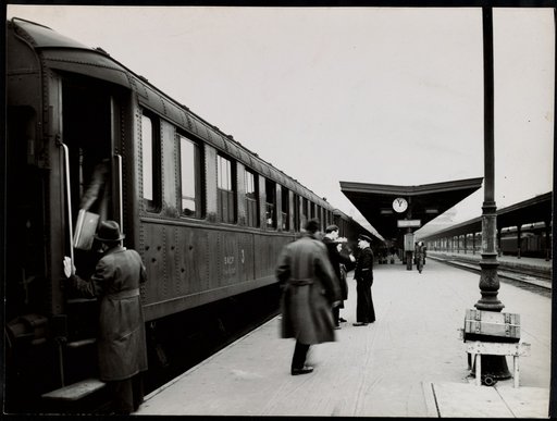 Railway Platform with SNCF Wagon