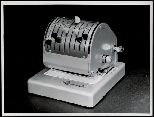 Cash register/calculator "Paymaster", advertising shot for "Satas"