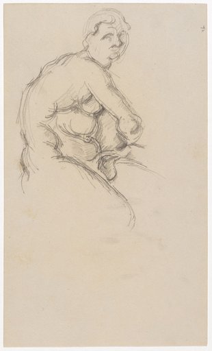 Study after Pierre Puget's Sculpture "Reclining Hercules" (c. 1662)
