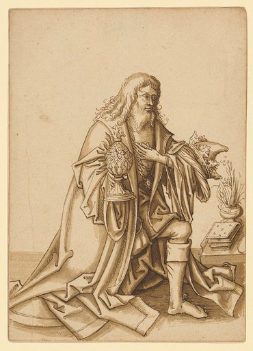 Kneeling King, to the Right