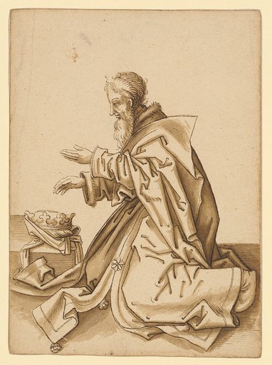 Kneeling King, to the Left