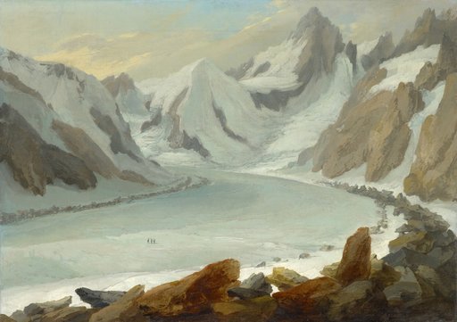 Finsteraargletscher with a View of the Finsteraarhorn