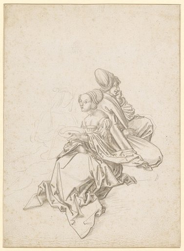 Seated Couple and an Older Woman