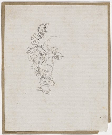 Portrait of Willibald Pirkheimer of Nuremberg at the Age of 53. Partial copy after Dürer's copper engraving of 1524