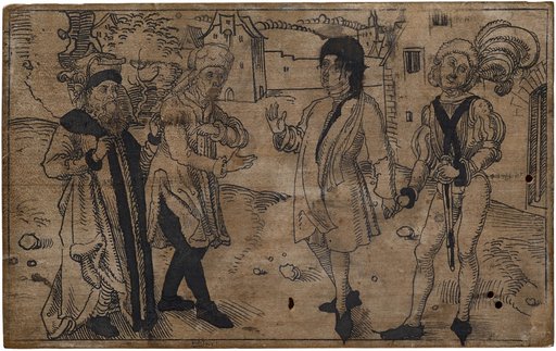 Simo and Chremes in Conversation with Crito and Pamphilus (Andria V.4)