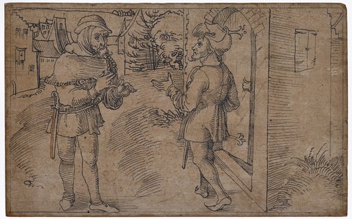 Demea speaking reproachfully to Syrus