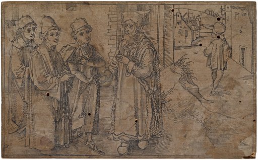 Hegio, Crito and Cratinus greet Demipho, Geta leaves