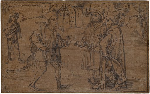 Antipho on His Way to Geta, Chremes, and Demipho