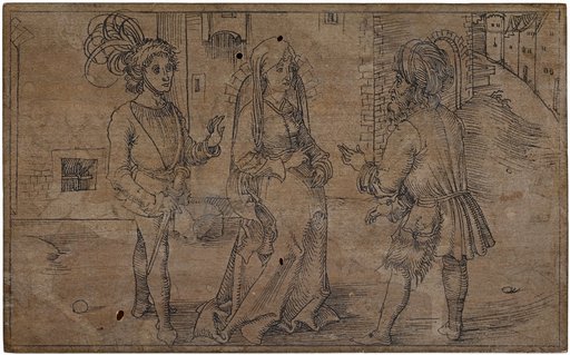 Pamphilus, Sostrata, and Laches in Conversation