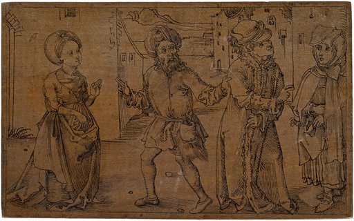 Baccis and the Nurse Meet Laches and Phidippus