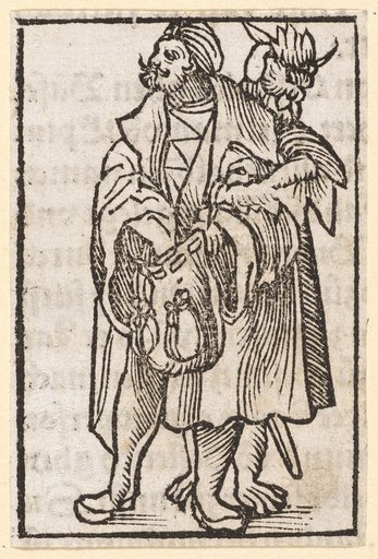 The Estates of Men and Theatrical Figures. Citizen Reaching into His Pocket