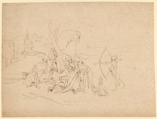 Lovers Surprised by Death in a Landscape