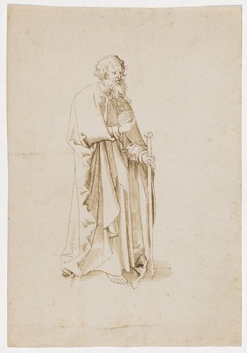 The Apostle James the Elder with Pilgrim's Staff and Shell