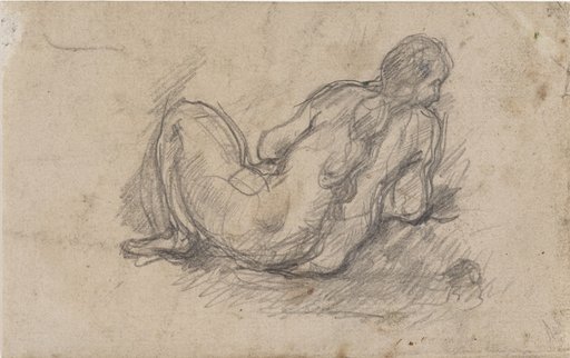 Female Nude Back Study for "L'Après-midi à Naples"