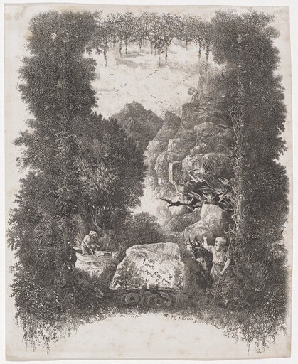 Frontispiece for "Fables et Contes" by Hippolyte de Thierry-Faletans