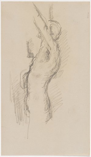 Nude Man with Raised Arm