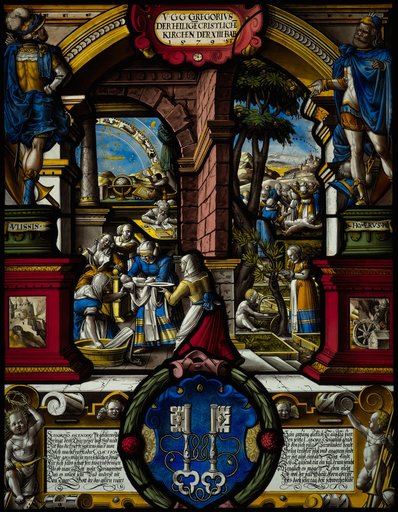 Figure Disc Depicting the Birth and Childhood of Leonhard Thurneysser of Basel (1531–1596)