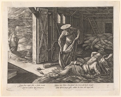 Ruth and Boaz in the Barn