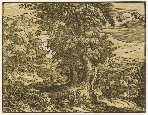 Landscape with a Shepherding Couple
