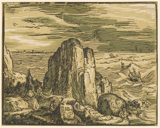 Rocky Cliff on the Seashore