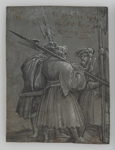 Three Landsknechts in Conversation ("Three Watchmen")
