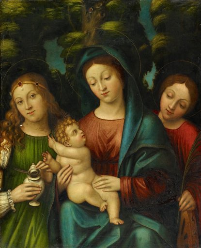 Madonna with Child and the Saints Mary Magdalene and Catherine