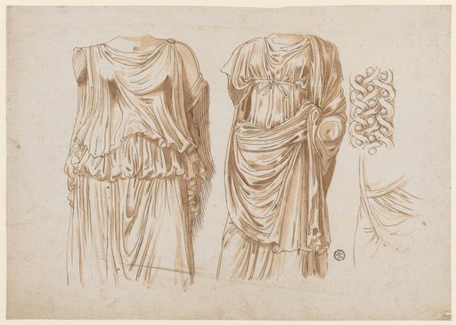 Two Torsos of Female Draped Statues
