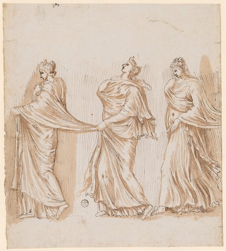 Three Nymphs Walking to the Left, after a Relief from the Puteal Albani