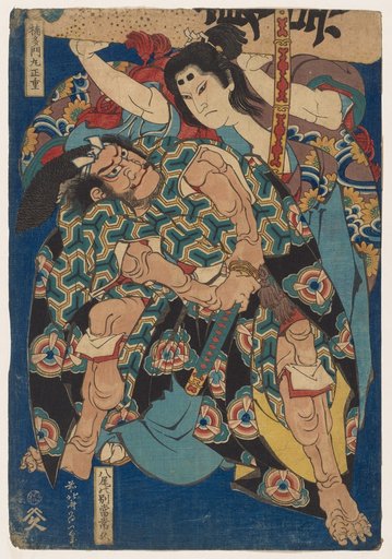 Kusunoki Tamonmaru Masashige and Yao no Bettō Tsunehisa